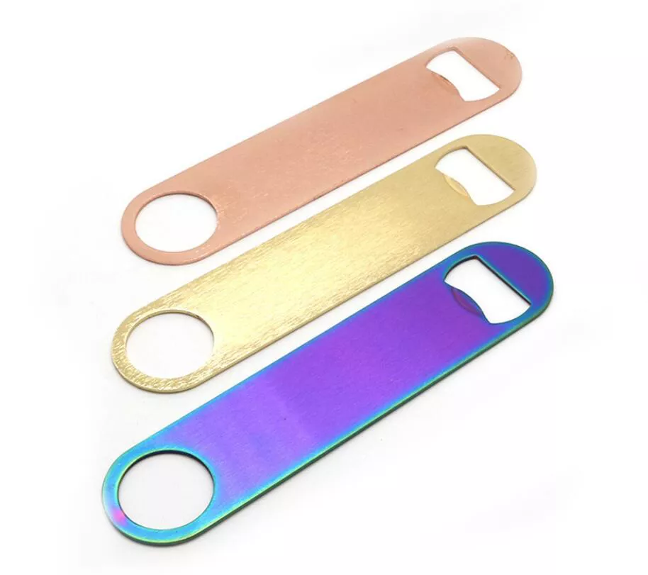 Heavy Duty Stainless Steel Flat Bottle Opener, Solid and Durable Beer ...